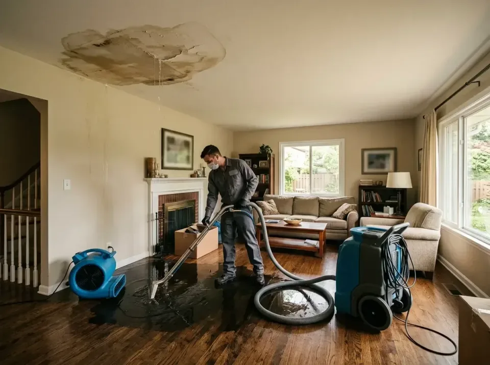 attic-pipe-burst-ceiling-drip-008 — frequently asked questions, Water Damage Restoration & Carpet Care in Sullivan, MO